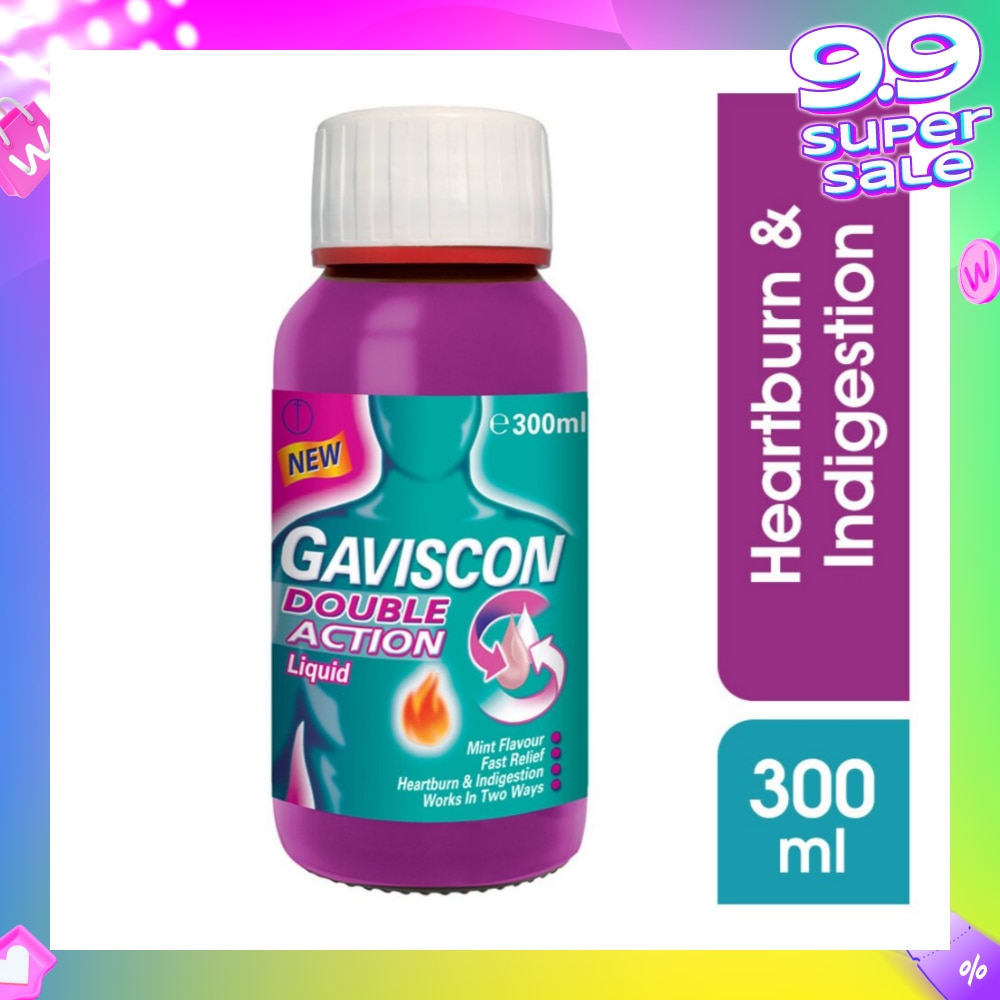 Double Action Liquid (For Fast Relief of Heartburn & Indigestion) 300ml