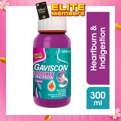 GAVISCON Double Action Liquid (For Fast Relief of Heartburn & Indigestion) 300ml