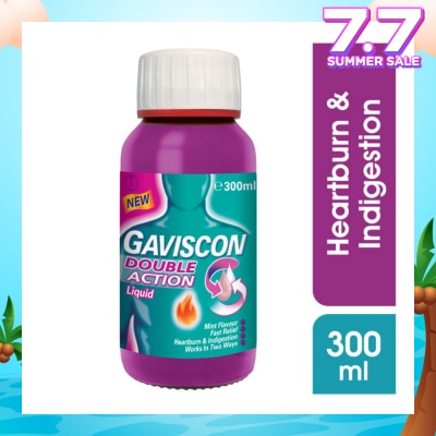 GAVISCON Double Action Liquid (For Fast Relief of Heartburn & Indigestion) 300ml