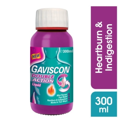 GAVISCON Double Action Liquid (For Fast Relief of Heartburn & Indigestion) 300ml