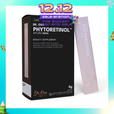 DR ORA Phytoretinol Vegan Beauty Supplement (To Stimulate Collagen Production, Reduce Fine Lines & Wrinkles & Promote Skin Cell Turnover) 4g x 20s