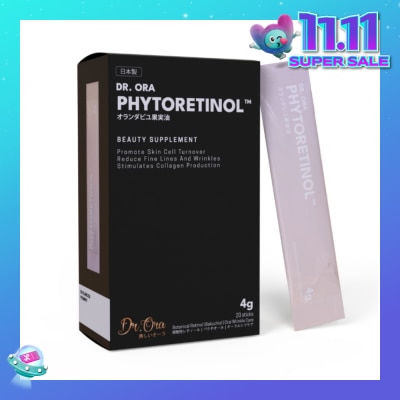 DR ORA Phytoretinol Vegan Beauty Supplement (To Stimulate Collagen Production, Reduce Fine Lines & Wrinkles & Promote Skin Cell Turnover) 4g x 20s