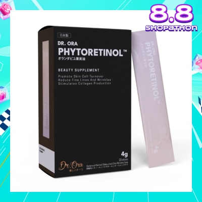 DR ORA Phytoretinol Vegan Beauty Supplement (To Stimulate Collagen Production, Reduce Fine Lines & Wrinkles & Promote Skin Cell Turnover) 4g x 20s