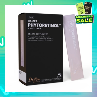 DR ORA Phytoretinol Vegan Beauty Supplement (To Stimulate Collagen Production, Reduce Fine Lines & Wrinkles & Promote Skin Cell Turnover) 4g x 20s