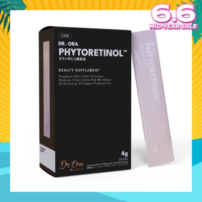 DR ORA Phytoretinol Vegan Beauty Supplement (To Stimulate Collagen Production, Reduce Fine Lines & Wrinkles & Promote Skin Cell Turnover) 4g x 20s