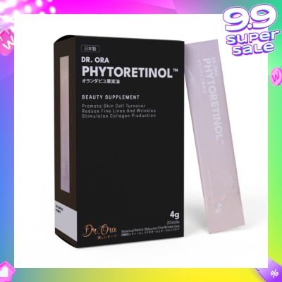 DR ORA Phytoretinol Vegan Beauty Supplement (To Stimulate Collagen Production, Reduce Fine Lines & Wrinkles & Promote Skin Cell Turnover) 4g x 20s