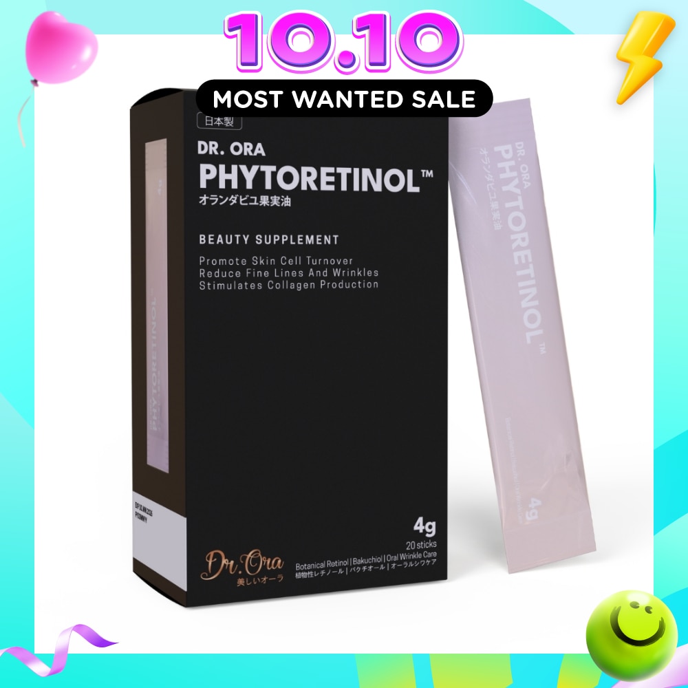 Phytoretinol Vegan Beauty Supplement (To Stimulate Collagen Production, Reduce Fine Lines & Wrinkles & Promote Skin Cell Turnover) 4g x 20s image