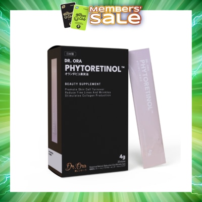 DR ORA - Phytoretinol Vegan Beauty Supplement (To Stimulate Collagen Production, Reduce Fine Lines & Wrinkles & Promote Skin Cell Turnover) 4g x 20s