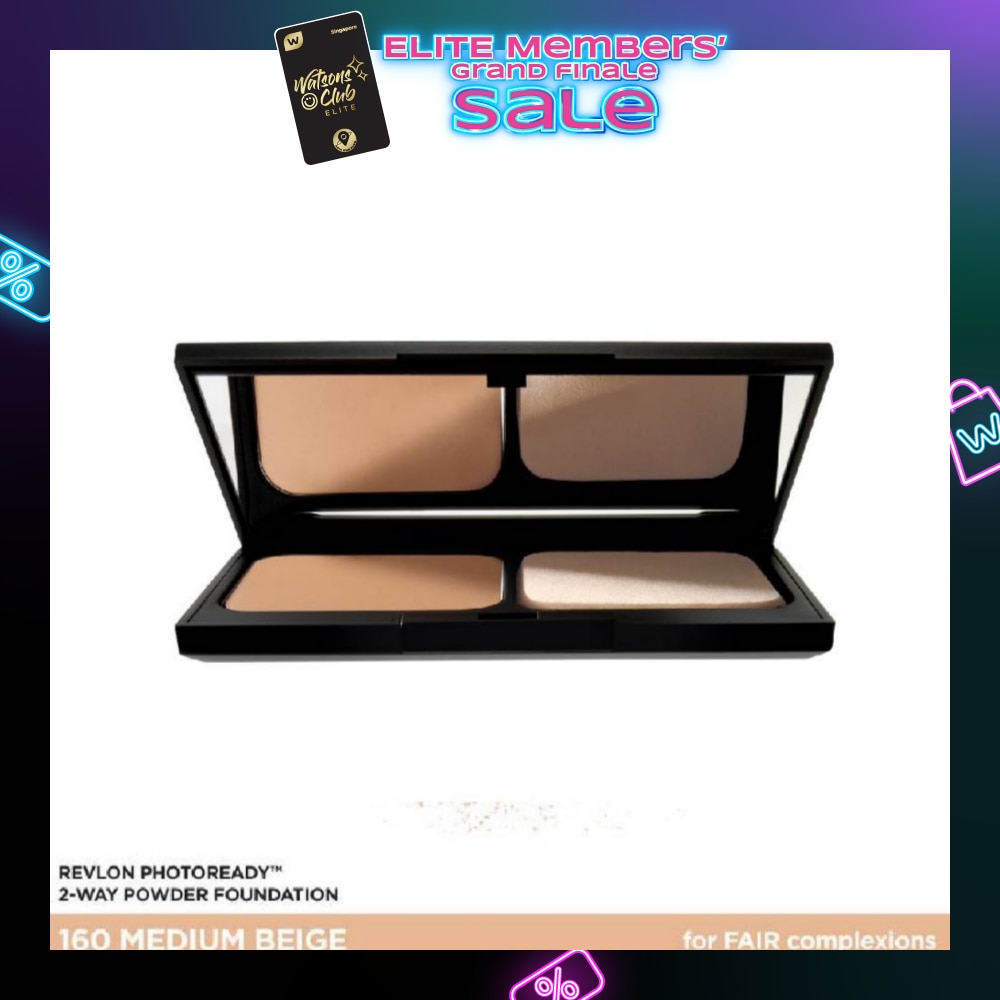 REVLON PhotoReady 2-Way Cake Powder Foundation 160 Medium Beige 9.1g