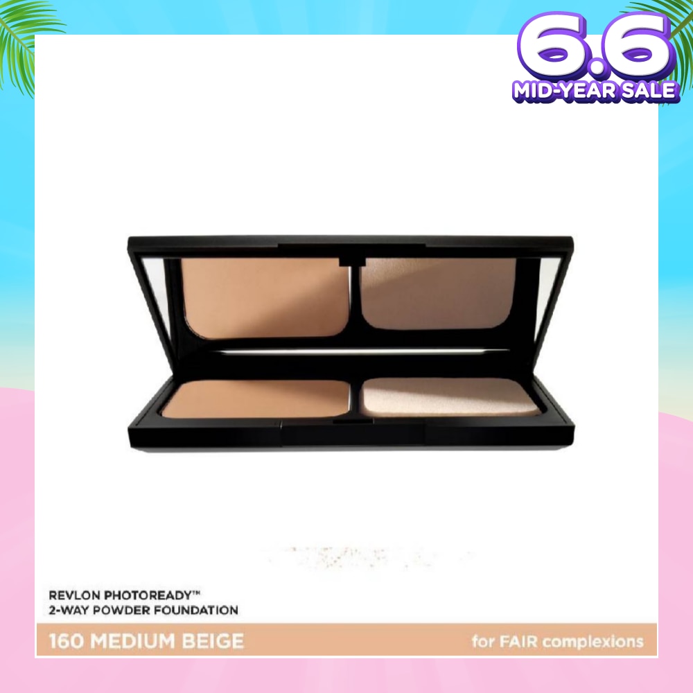 REVLON PhotoReady 2-Way Cake Powder Foundation 160 Medium Beige 9.1g