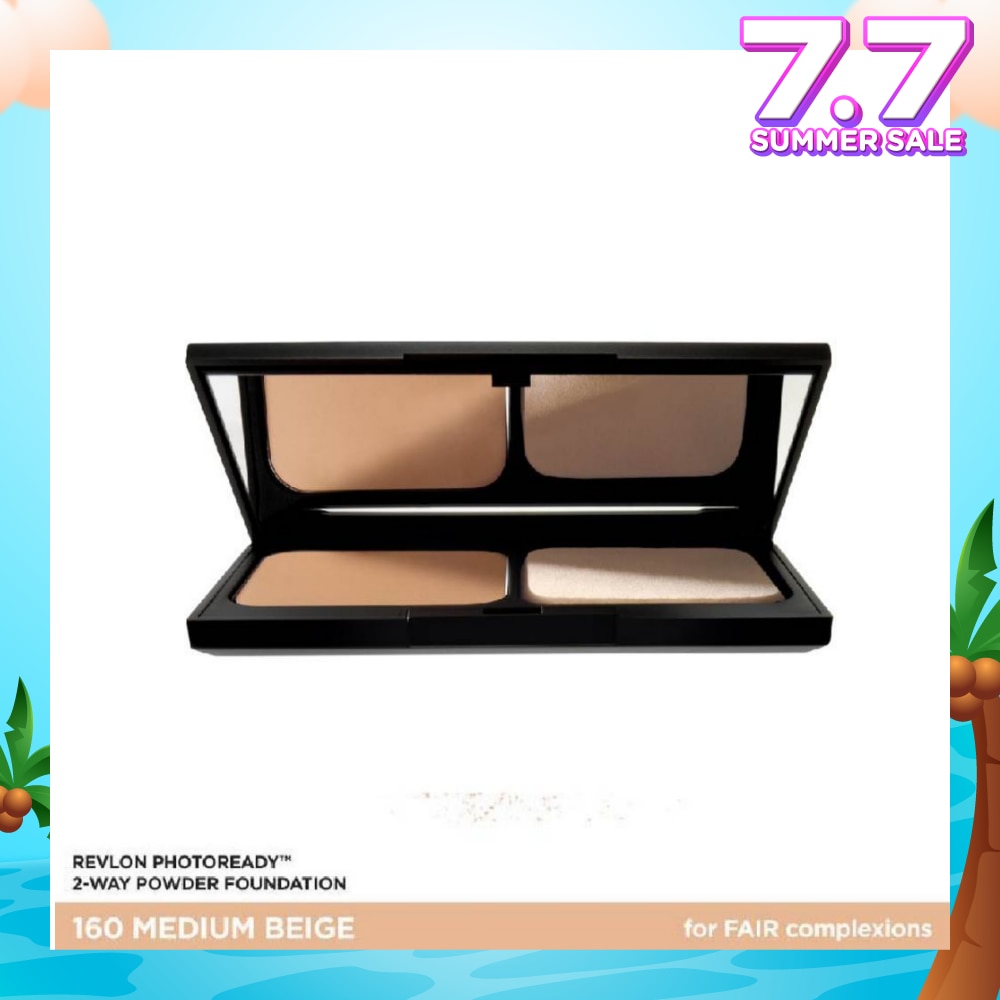 REVLON PhotoReady 2-Way Cake Powder Foundation 160 Medium Beige 9.1g