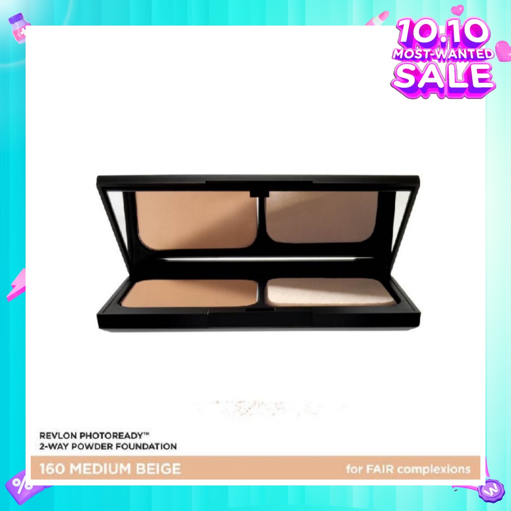 REVLON PhotoReady 2-Way Cake Powder Foundation 160 Medium Beige 9.1g