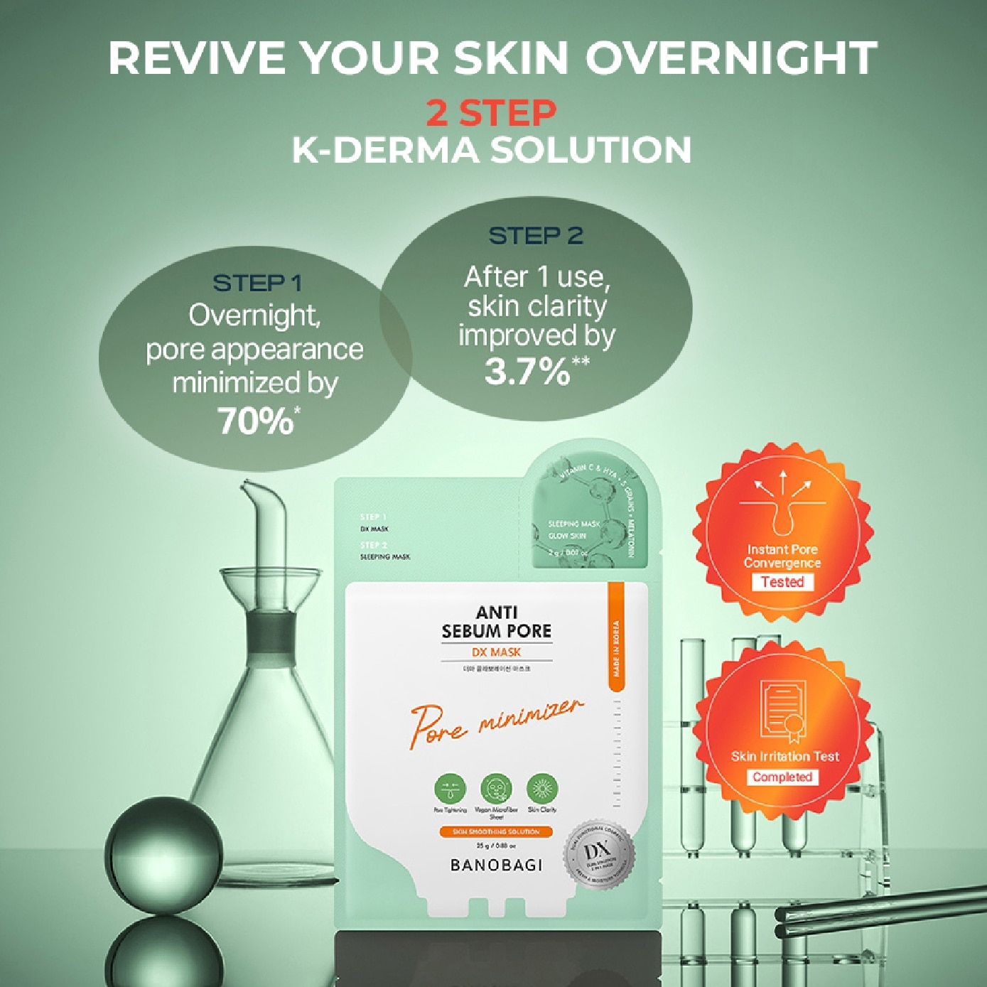 Derma Expert 2 Step Mask Pore Care Pore Minimizer 1s image