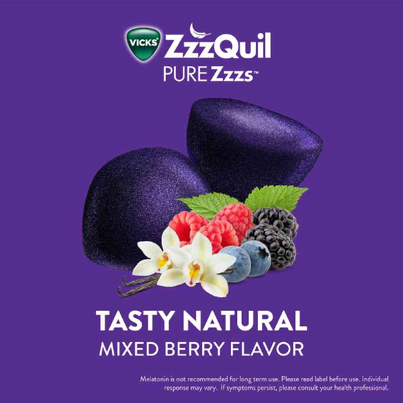 Pure Zzz's Sleep + Muscle Relaxation With Melatonin & Magnesium Gummy (To Helps Fall Asleep Naturally & Supports Muscle Function) 42s image