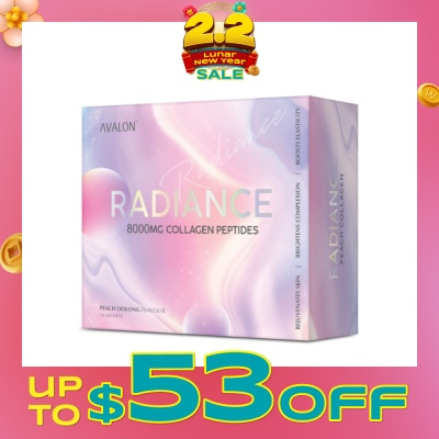 AVALON™ Radiance 8000mg Collagen Peptides Drink Sachet Peach Oolong 14s&nbsp;(Expiry: Aug`2026)