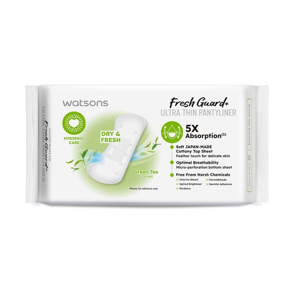 Fresh Guard+ Ultra Thin Pantyliner Green Tea 15cm 40s