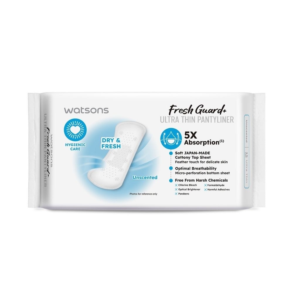 Fresh Guard+ Ultra Thin Pantyliner Unscented 15cm 40s