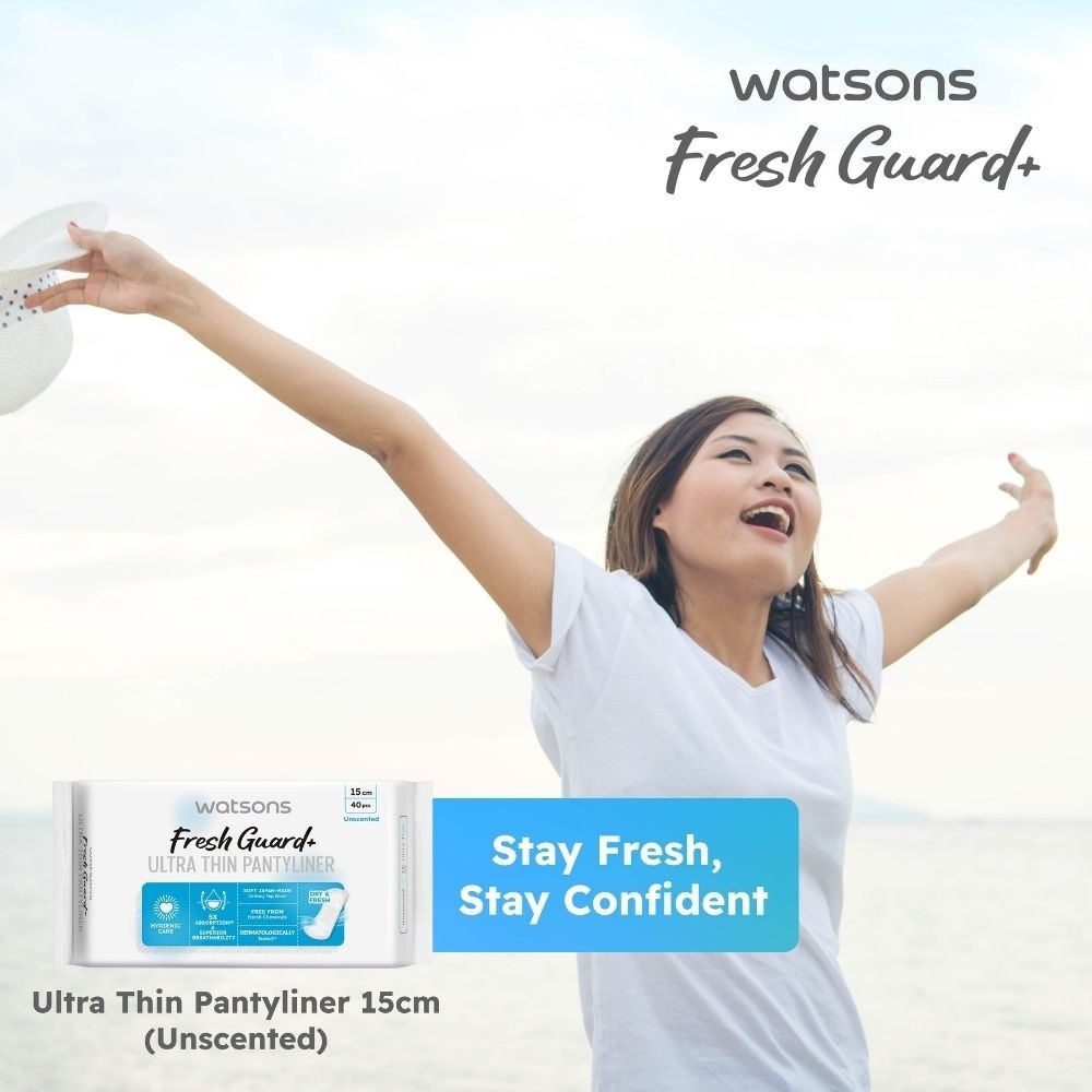 Fresh Guard+ Ultra Thin Pantyliner Unscented 15cm 40s