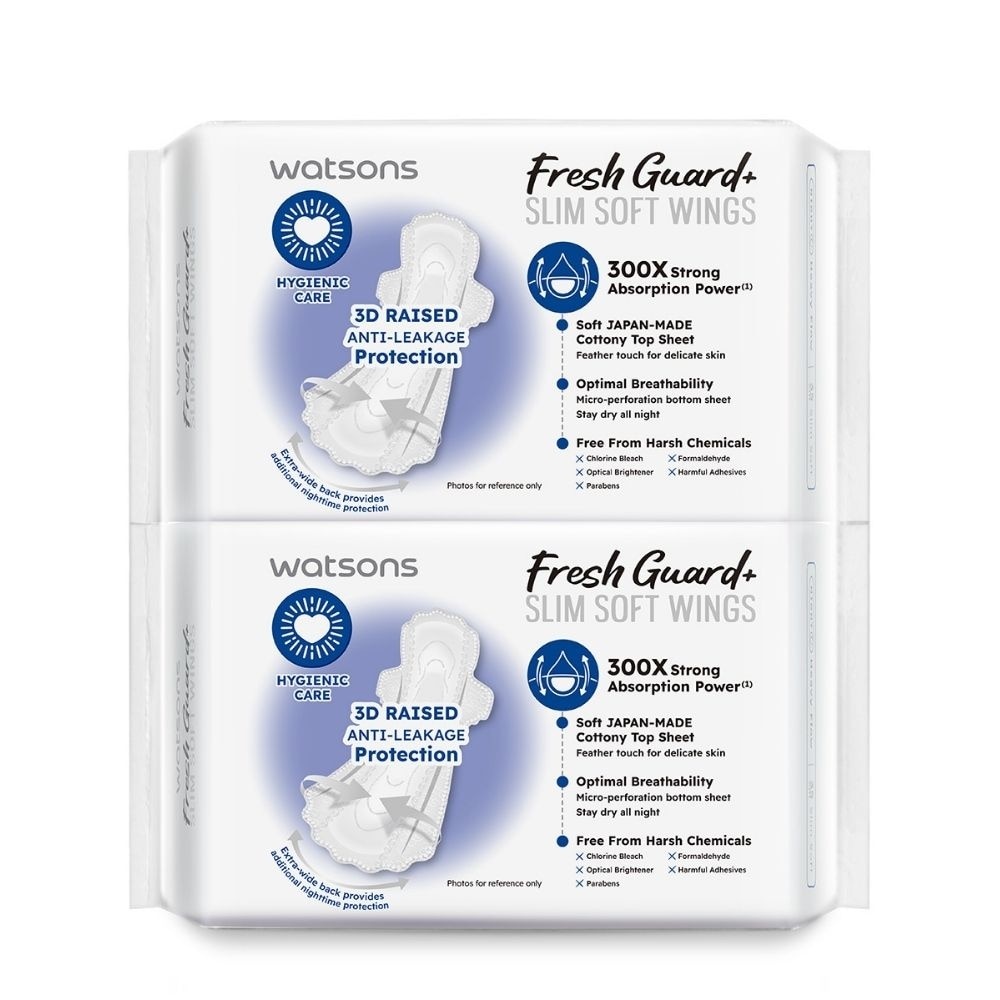 Fresh Guard+ Slim Soft Wings Heavy Flow Sanitary Pad 35cm Value Pack 8s x 2