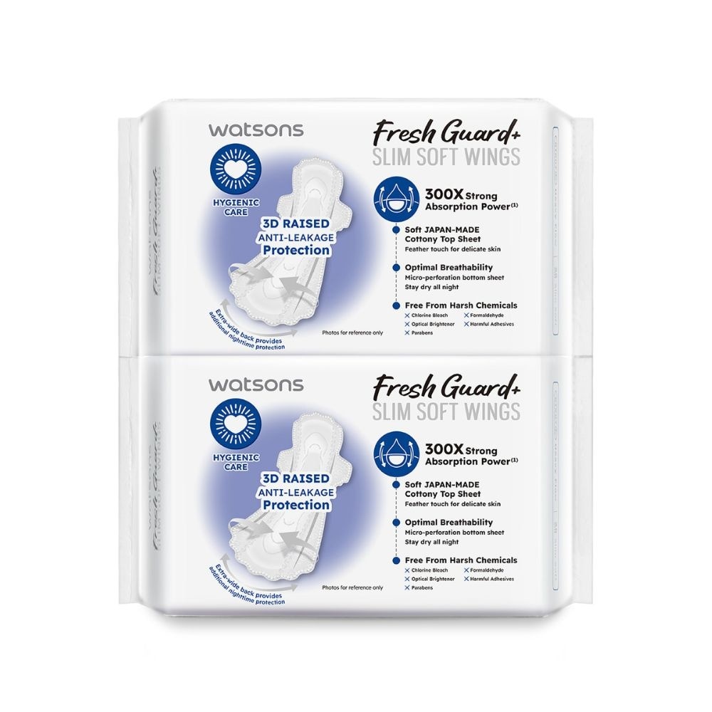 Fresh Guard+ Slim Soft Wings Heavy Flow Sanitary Pad 35cm Value Pack 8s x 2