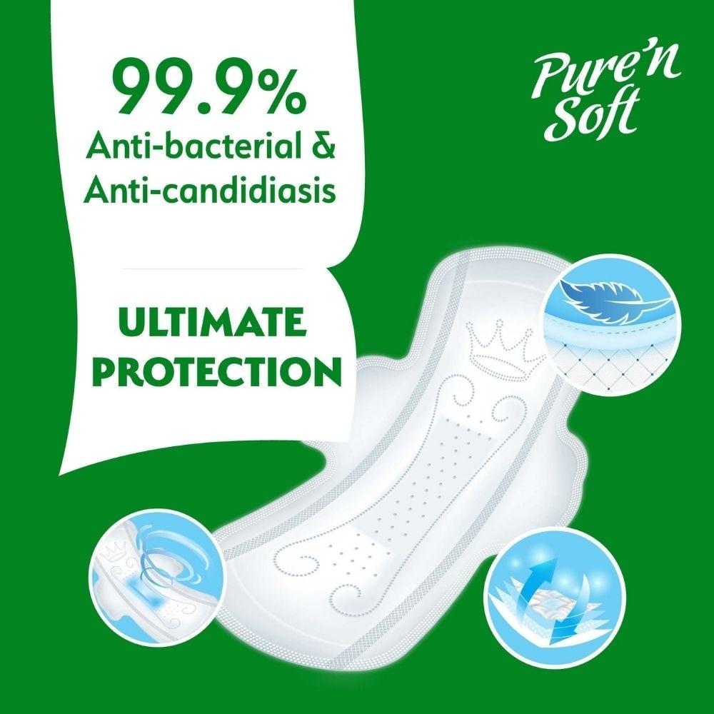 Herbal V-Gentle Ultra Thin Wings Sanitary Pad 23cm (Odour Care & Cooling Fresh Scented) 24s