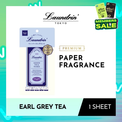 LAUNDRIN Premium Paper Fragrance Earl Grey Tea Sheet 1s