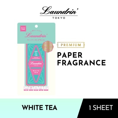 LAUNDRIN Premium Paper Fragrance White Tea Sheet 1s