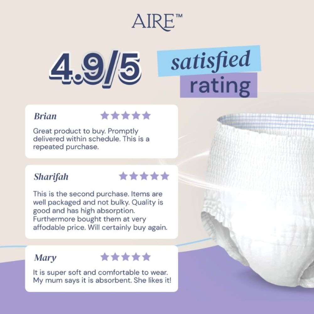 Adult Pull Up Pants L (Super Cottony Soft, Extra Absorbent, Leak Free & Rash Free) 8 x 10s (Per Carton)