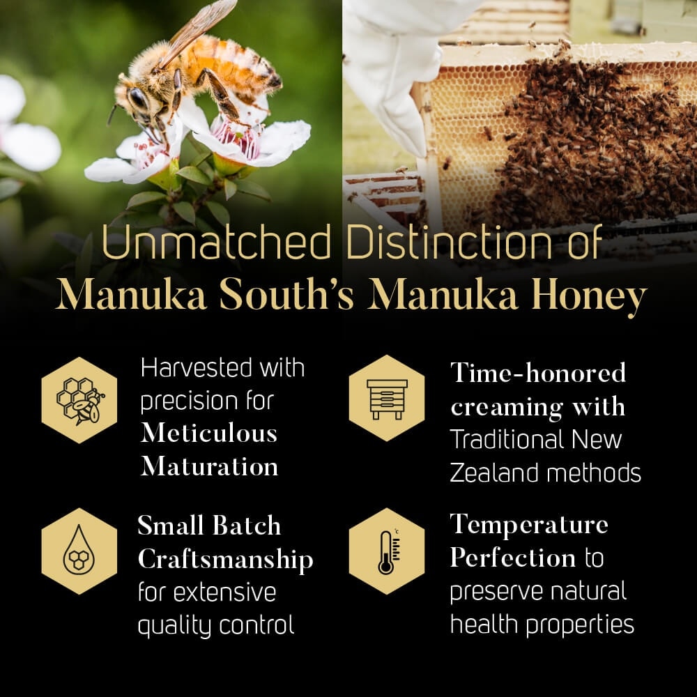 Manuka Honey Blend (Authentic 100% New Zealand Manuka Honey For Immunity, Digestion & Skin Health) 500g