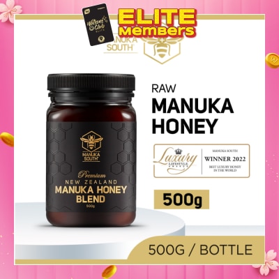 MANUKA SOUTH Manuka Honey Blend (Authentic 100% New Zealand Manuka Honey For Immunity, Digestion & Skin Health) 500g
