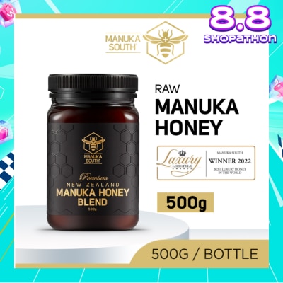 MANUKA SOUTH Manuka Honey Blend (Authentic 100% New Zealand Manuka Honey For Immunity, Digestion & Skin Health) 500g
