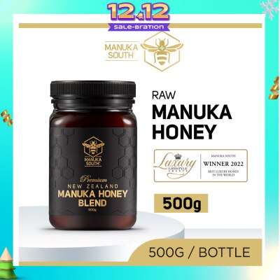 MANUKA SOUTH Manuka Honey Blend (Authentic 100% New Zealand Manuka Honey For Immunity, Digestion & Skin Health) 500g