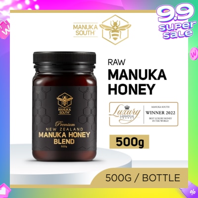 MANUKA SOUTH Manuka Honey Blend (Authentic 100% New Zealand Manuka Honey For Immunity, Digestion & Skin Health) 500g