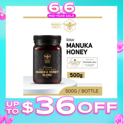 MANUKA SOUTH - Manuka Honey Blend (Authentic 100% New Zealand Manuka Honey For Immunity, Digestion & Skin Health) 500g