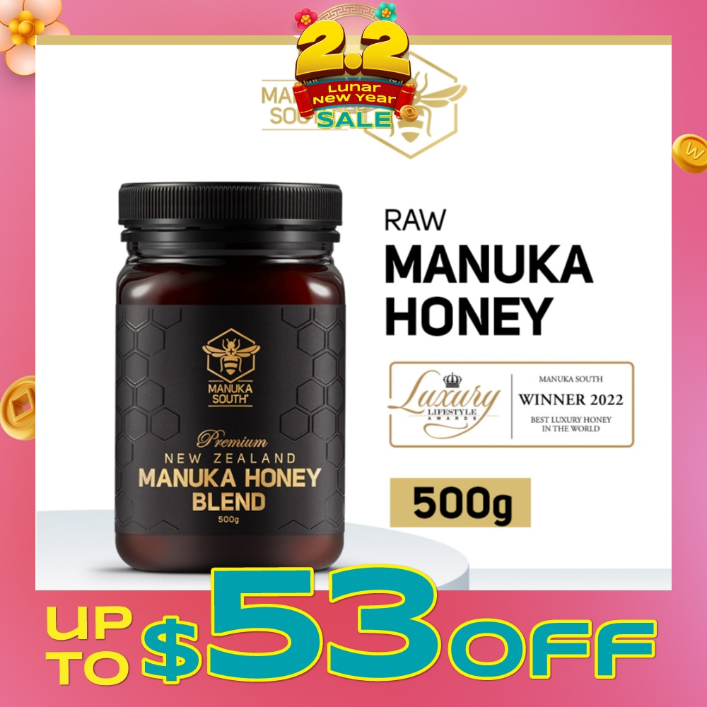 Manuka Honey Blend (Authentic 100% New Zealand Manuka Honey For Immunity, Digestion & Skin Health) 500g