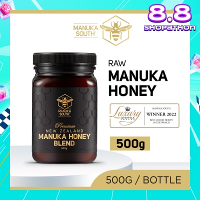MANUKA SOUTH Manuka Honey Blend (Authentic 100% New Zealand Manuka Honey For Immunity, Digestion & Skin Health) 500g