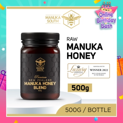MANUKA SOUTH Manuka Honey Blend (Authentic 100% New Zealand Manuka Honey For Immunity, Digestion & Skin Health) 500g