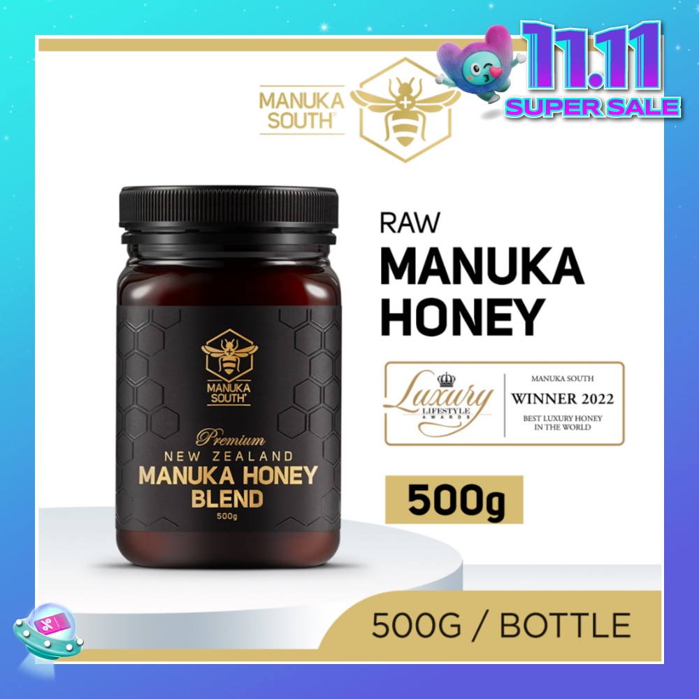 Manuka Honey Blend (Authentic 100% New Zealand Manuka Honey For Immunity, Digestion & Skin Health) 500g