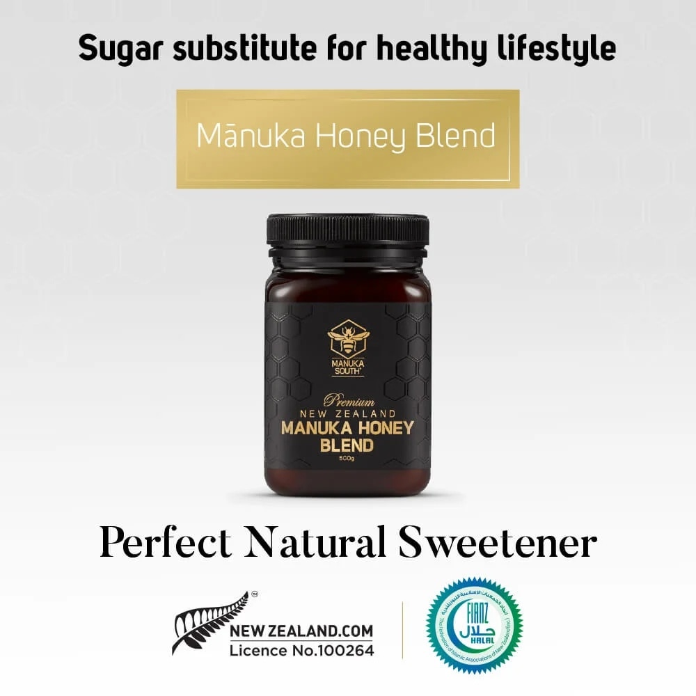 Manuka Honey Blend (Authentic 100% New Zealand Manuka Honey For Immunity, Digestion & Skin Health) 500g