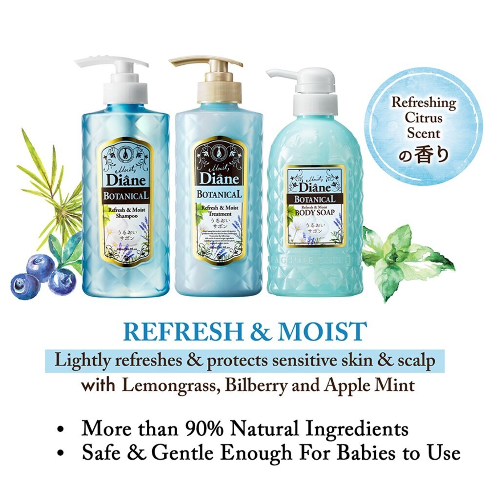 Moist Diane Botanical Body Soap Refill – Sizilianische Früchte, 380 Ml