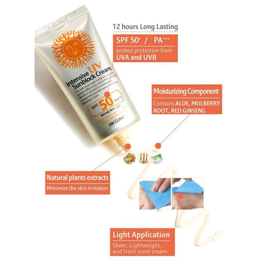 Intensive UV Sunblock Cream SPF50+ PA++++ 70ml