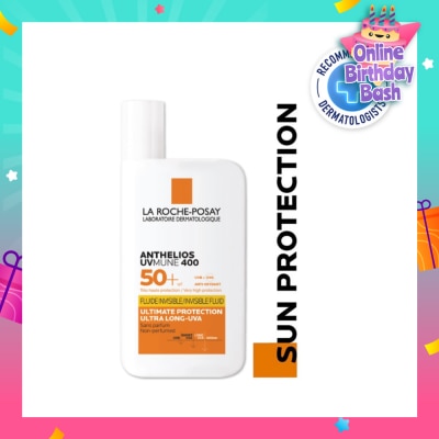 LA ROCHE-POSAY Anthelios UVMune 400 Fluid SPF50+ PA++++ (Sunscreen + Ultra Protection + Ultra Resistant) 50ml