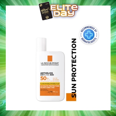 LA ROCHE-POSAY - Anthelios UVMune 400 Fluid SPF50+ PA++++ (Sunscreen + Ultra Protection + Ultra Resistant) 50ml