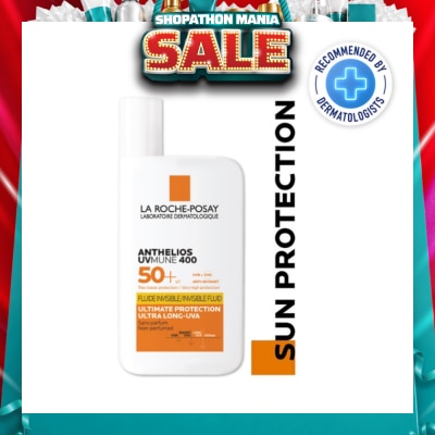LA ROCHE-POSAY - Anthelios UVMune 400 Fluid SPF50+ PA++++ (Sunscreen + Ultra Protection + Ultra Resistant) 50ml