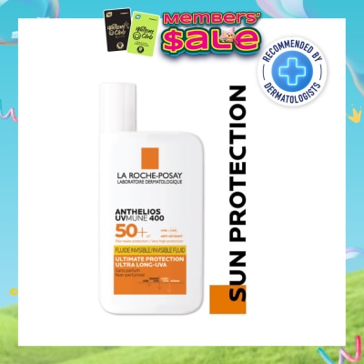 LA ROCHE-POSAY - Anthelios UVMune 400 Fluid SPF50+ PA++++ (Sunscreen + Ultra Protection + Ultra Resistant) 50ml