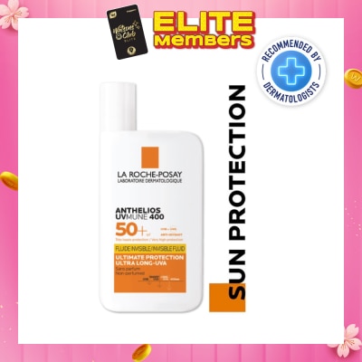 LA ROCHE-POSAY Anthelios UVMune 400 Fluid SPF50+ PA++++ (Sunscreen + Ultra Protection + Ultra Resistant) 50ml