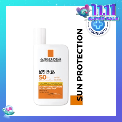 LA ROCHE-POSAY Anthelios UVMune 400 Fluid SPF50+ PA++++ (Sunscreen + Ultra Protection + Ultra Resistant) 50ml