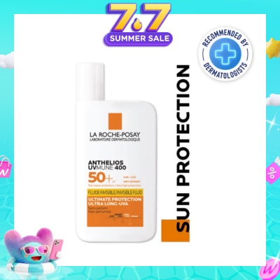 LA ROCHE-POSAY - Anthelios UVMune 400 Fluid SPF50+ PA++++ (Sunscreen + Ultra Protection + Ultra Resistant) 50ml