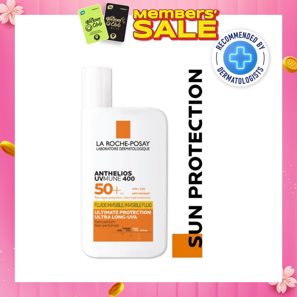 Anthelios UVMune 400 Fluid SPF50+ PA++++ (Sunscreen + Ultra Protection + Ultra Resistant) 50ml