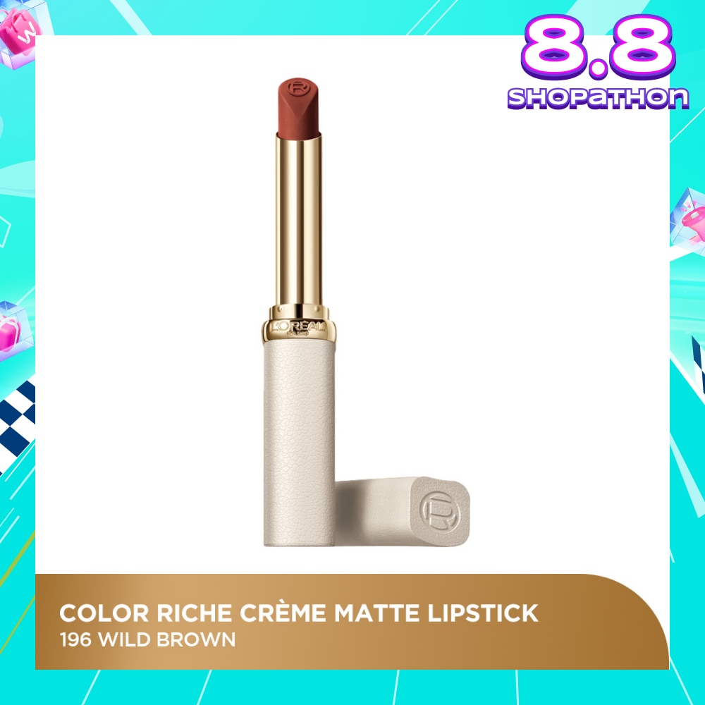 Color Riche Creme Matte Lipstick 196 Wild Brown 1s